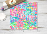 Lilly Inspired Fansea Pattern Adhesive Vinyl L054